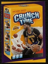 2020-21 Donruss Basketball #14 Anthony Davis Crunch Time Silver Insert Lakers