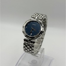 Reloj de cuarzo para mujer Rado Florence esfera azul vintage Japón