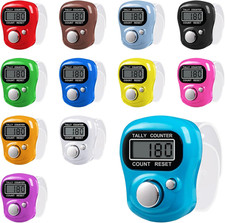 12 Pack Electronic Finger Counter, 5 Digit LCD Electronic Digital Display, Hand