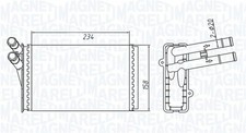 MAGNETI MARELLI Wärmetauscher Innenraumheizung 350218409000 für VW PASSAT B5 3B2