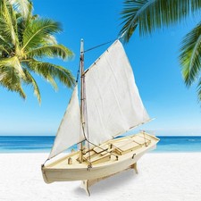 Zusammenbau des Segelboot-Modellbausatzes f&uuml;r die Schreibtischdekoration im