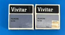 Vivitar Polarizing Filters - Lot Of 2 - 52mm, 55mm In Original Cases, Boxes