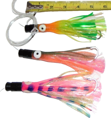 Jet Trolling Lure Offshore Sea Fishing Mahi,Tuna Saltwater Striker Mylar  Skirt