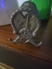 Antique Victorian Spring Coil Letter Holder K Diamond Cast Iron Estate JJ#166 — photo 2