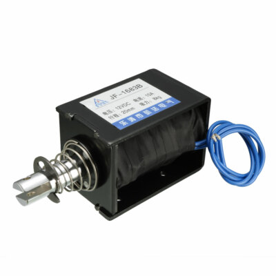 DC 12V 10A 6W 80N 20mm Pull Push Type Linear Motion Solenoid Electromagnet