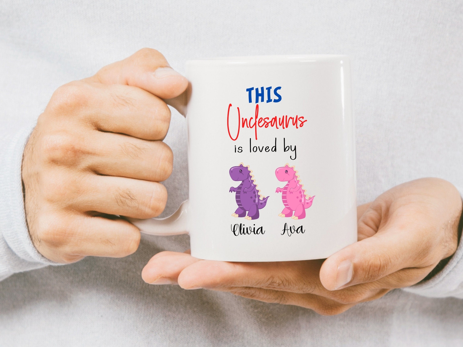 Custom Coffee Mug This Unclesaurus Is Loved Custom Uncle Mug Gift Uncle Birthday