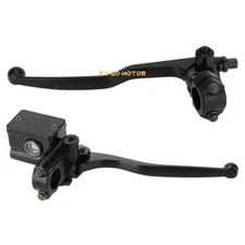 22mm Universal Motorcycle 7/8" Handlebar Brake Clutch Lever Master Cylinder Set