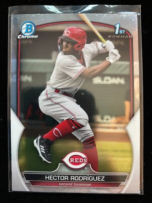 #ad #ad 2023 Bowman Chrome HECTOR RODRIGUEZ 1st Rookie #BCP 95 Reds BREAKOUT RC QUANTITY $4.99