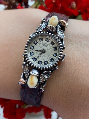 Vintage Art Deco Sterling Silver 0.835 Watch Monda Ladyes In 
