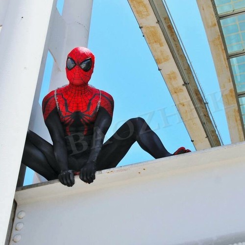 New Superior Spider-Man Costume Spandex Halloween Cosplay Spiderman Zentai Suit - Picture 4 of 8