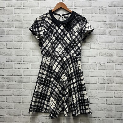 VTG Hot Topic Black Plaid Dress Womens Size M | eBay