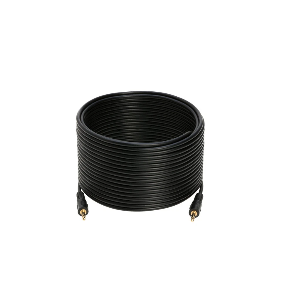 Cable auxiliar estéreo de audio macho a macho de 50 pies 3,5 mm para auriculares iPad estéreo para automóvil Foto 4 de 4