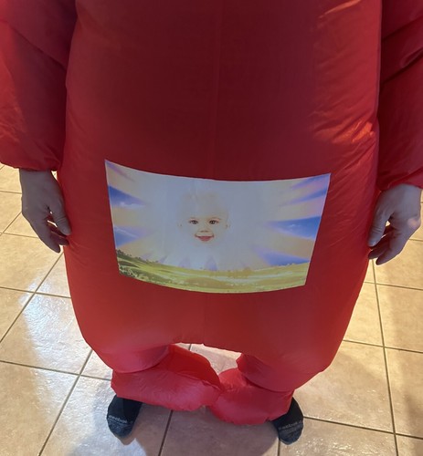 Inflatable Teletubbies "Po" Costume Adult OneSize Fits Most(usedonce)description - Picture 6 of 16