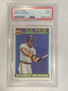 1991 Topps Barry Bonds Card Psa 9!!!