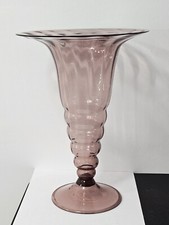 ANTICO VASO TROMBA DI MURANO VITTORIO ZECCHIN PER CAPPELLIN MVM 1920S
