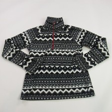 Eddie Bauer Sweater Womens Small Long Sleeve 1/4 Zip Aztec Pullover