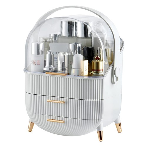 Cosmetic Makeup Box Organizer Storage Jewelry Holder Dustproof Case Display Rack - Picture 41 of 55