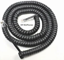 5-Pack Lot Charcoal Gray 25Ft Long Handset Cord for Toshiba DKT3000 Series Phone