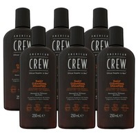 American Crew Daily Cleansing Shampoo 6 X 250 Ml Reinigungsshampoo Set