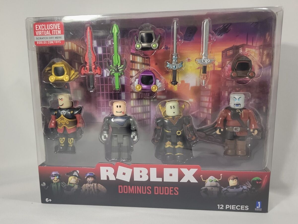  Roblox Action Collection - Dominus Dudes Four Figure Pack  [Includes Exclusive Virtual Item] : Video Games