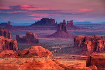 Hunts Mesa Monument Valley Utah Arizona Photo Laminated Poster 18x12