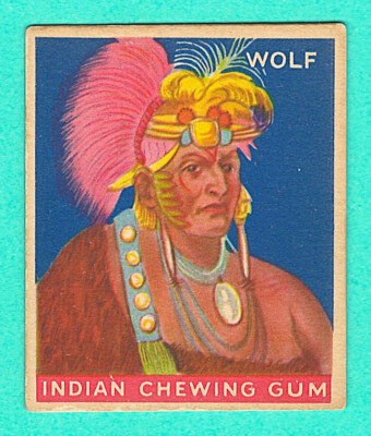 1933 R73 Goudey Indian Gum Card #134 - WOLF - Series of 192 - EXCELLENT!