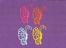 BUTTERFLY side die cuts scrapbook cards