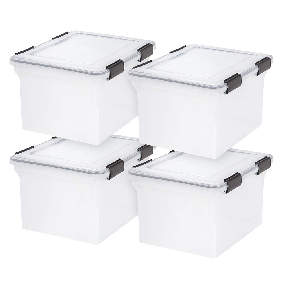 USA WeatherPro File Organizer Plastic Storage Box for Letter or Legal Files USA WeatherPro File Organizer Plastic Storage Box for Letter or Legal Files
