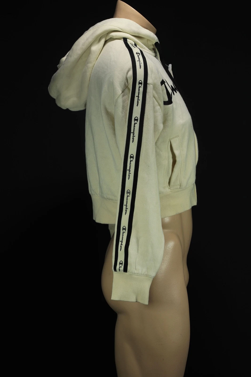 VETEMENTS Felpa con cappuccio Champion donna crop M beige fantasia cappuccio zip H028