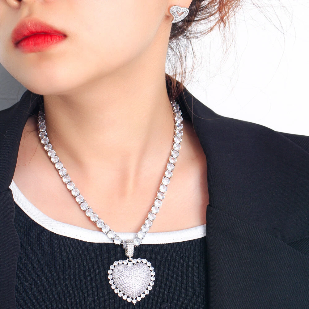 Heart jewelry set deals