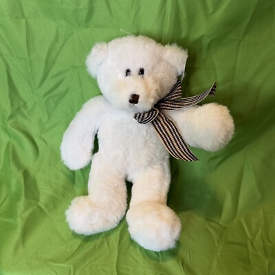burton+Burton Teddy Bear Plush Super Soft Stuffed Animal Striped Bow With Tag