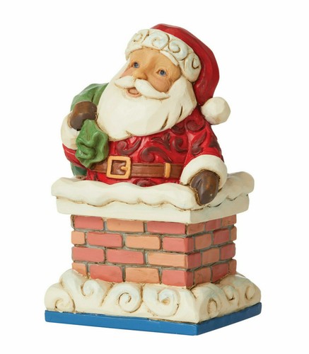 Jim Shore BABBO NATALE IN CAMINO MINI 6009011 NUOVO IN SCATOLA - Foto 2 di 4