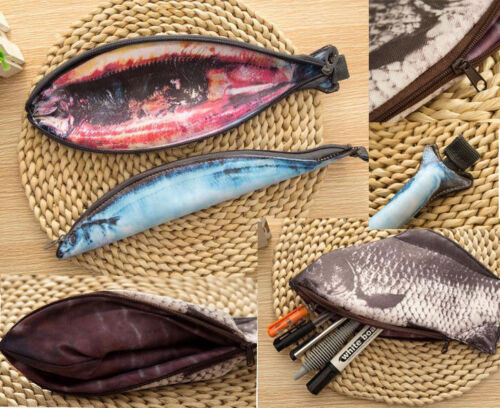 Wovilon Pencil Case Simulation Crucian Fish Pencil Case Creative Pencil  Case Stationery Box 