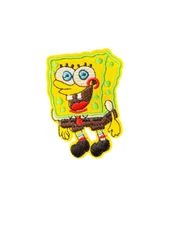 Spongebob Cartoon Patch, Iron On/Sew On