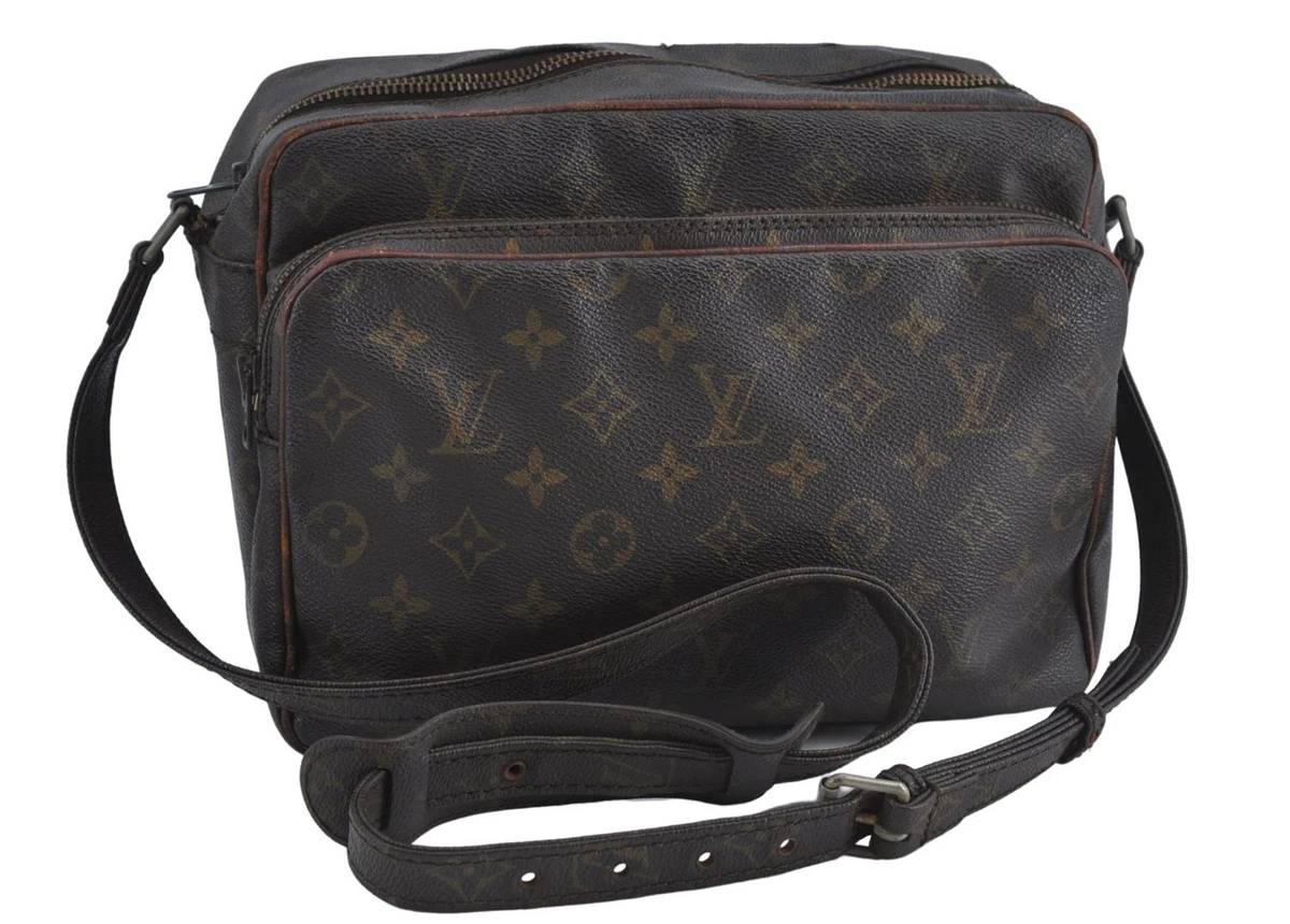 Authentic Louis Vuitton Monogram Nile Shoulder Cross Body Bag Old