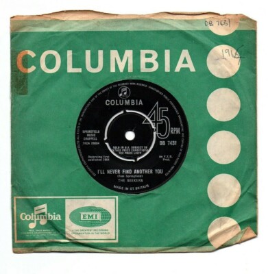 The Seekers - I`ll Never Find Another You / Pearly Gates - UK Issue 7'' (DB 7431)