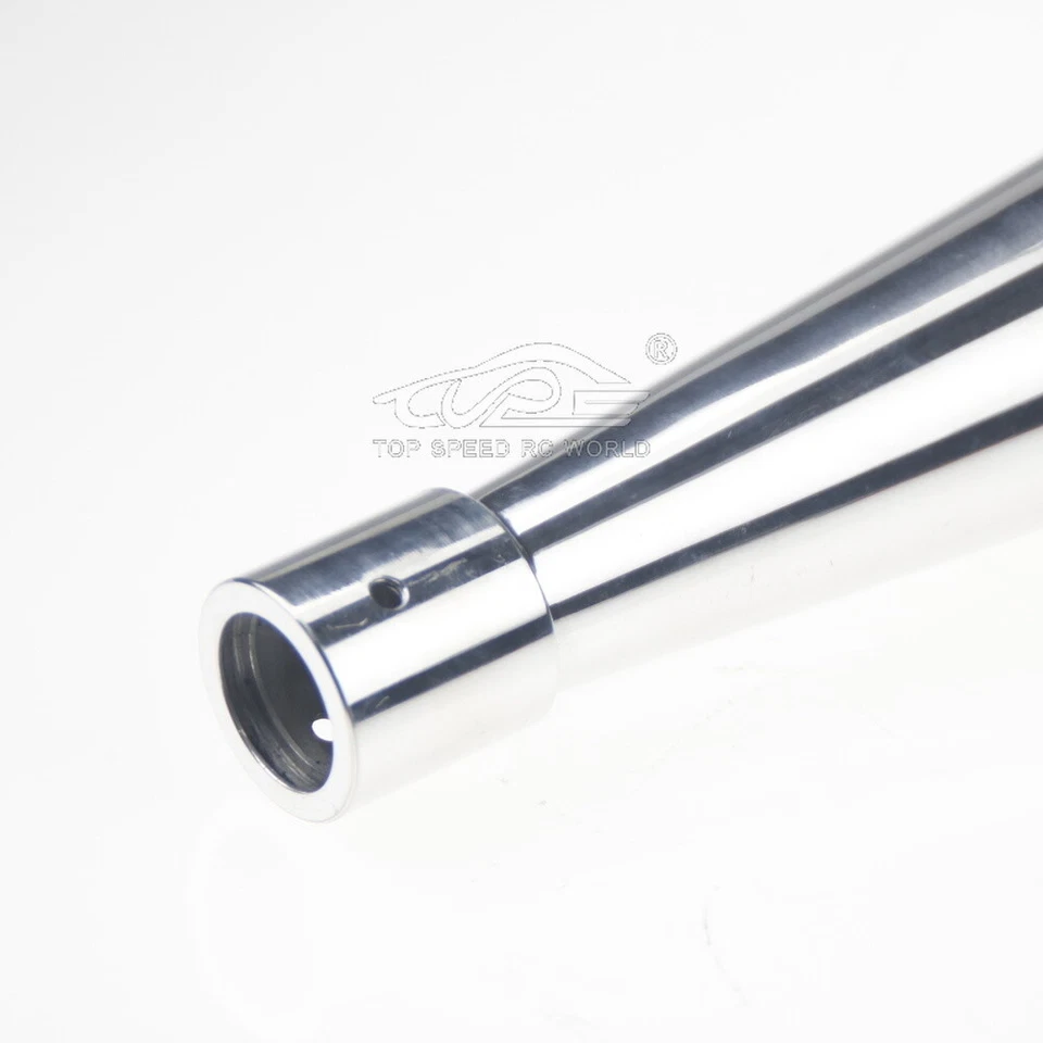 RC Boot Aluminium Auspuffrohr passend für 1/5 RCMK QJ ZENOAH Marine Gasmotor - Bild 4 von 4