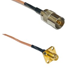 RG316 DVB TV Pal Female to RP-SMA Female Flange RF Cable Rapid-SHIP LOT