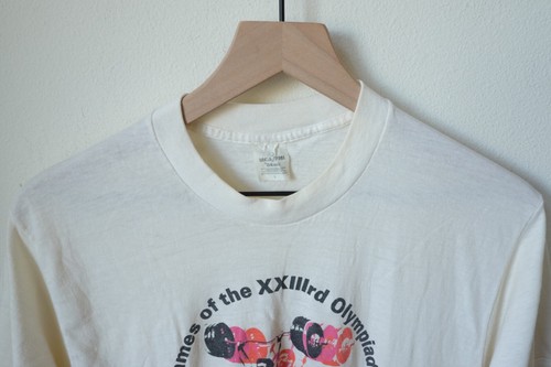 1984 Los Angeles Olympics Ringer T Weightlifting Loyola Marymount MCA/FMI LA 80s - Picture 2 of 3