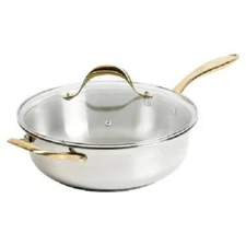 Cravings by Chrissy Teigen 5.8-Qt. Stainless Steel Wok with Glass Lid
