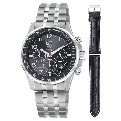 ETT EcoTechTime Radio Solar Men's Watch Chronograph Professional EGS-11610-22MS