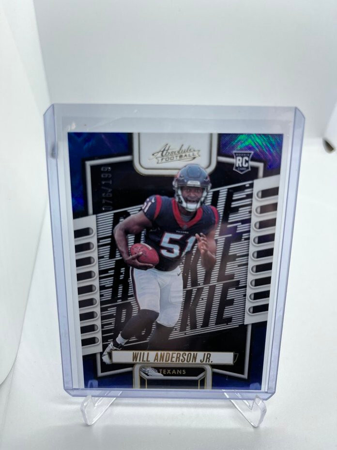 2023 Panini Absolute RC Rookie Blue Diamonds #103 Will Anderson 076/199 Texans