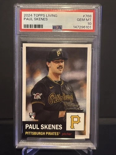 2024 Topps Living Set Paul Skenes Rookie Card #768 PSA 10