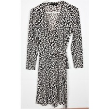Banana Republic Factory Womens Leopard Print Wrap Dress Size SP Classic Office