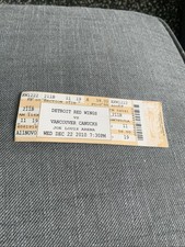 Detroit Red Wings Vs. Vancouver Canucks 1 Ticket Dec.22/2010 Joe Louis Arena 