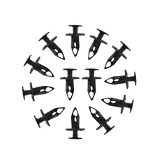 100PCS 8mm Bumper Clips Retainer Plastic Rivets Fastener Fender Push Trim Clip
