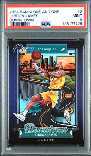 LeBron James #2 2024 Panini One and One Downtown card