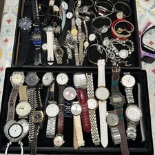 Lot Of 45 Assorted Womens Men s Watches Untested Vintage Gold Silver Mix Metal