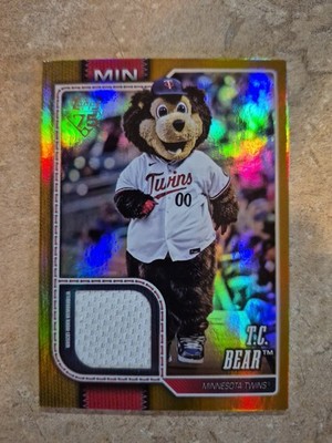 2026 Topps Series 1 Gold /50 Mascot Worn Memorabilia T.C. Bear MAS-TCB