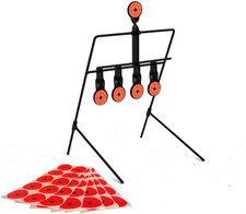 Bersagli per Tiro Con 5 Bianchi in Acciaio – Compatibile Con Pistole E Fucili Ad